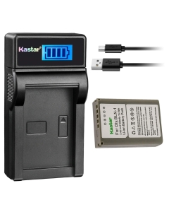 Kastar 1-Pack Battery & LCD USB Charger for Olympus BLN-1, BCN-1, OM-D E-M1, E-M5, E-M5 Mark II, PEN E-P5, PEN-F Cameras (7.4V, 2100mAh, 8.4V, 600mA)