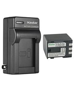 Kastar 1-Pack Battery and AC Wall Charger Replacement for Canon iVIS DC330, iVIS DC410, iVIS DC420, Elura 40 MC, Elura 50, Elura 60, Elura 65, Elura 70, Elura 80, Elura 85, Elura 90, FV500, FVM20