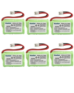 Kastar 6-Pack 4.8V 170mAh Ni-MH Battery Replacement for Dogtr Sportdog Field Trainer SD-400, Sportdog Field Trainer SD-400, Field Trainer SD-400S, SD-350, SD-400, SD-800, PDT00-12470, PAC00-12159