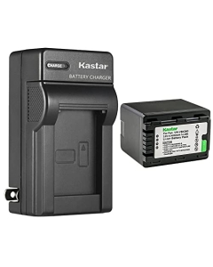 Kastar 1-Pack Battery and AC Wall Charger Replacement for Panasonic SDR-T70, SDR-T70K, SDR-T70P, SDR-T71, SDR-T71K, SDR-T76, SDR-T76K, SDR-T95, HC-V10, HC-V10EB-K, HC-V10EB-R, HC-V10EG-K, HC-V10EG-R