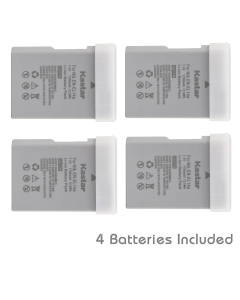 Kastar Battery (4-Pack) for Nik EN-EL14, EN-EL14a, MH-24 and Coolpix P7000, P7100, P7700, P7800, D3100 DSLR, D3200 DSLR, D3300 DSLR, D5100 DSLR, D5200 DSLR, D5300, D5500 DSLR, Df DSLR Cameras