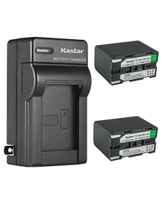 Kastar 2-Pack SB-L480 Battery and AC Wall Charger Replacement for Samsung VP-W80, VP-W80U, VP-W87, VP-W87D, VP-W90, VP-W95D, VP-W97, SC-L520, SC-L530, SC-L550, SC-L600, SC-L610, SC-L630 Camera
