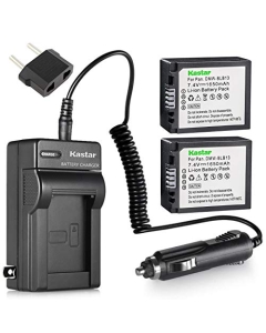 Kastar DMW-BLB13 Battery (2-Pack) and Charger Kit Replacement for Panasonic DMW-BLB13 DMW-BLB13E DMW-BLB13GK DE-A49 DE-A49C and Panasonic Lumix DMC-G1 DMC-G2 DMC-G10 DMC-GF1 DMC-GH1 Cameras