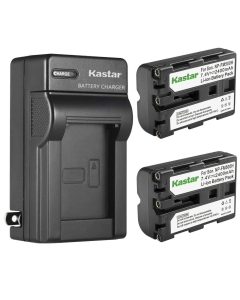 Kastar 2-Pack Battery and AC Wall Charger Replacement for Sony DSLR-A200K, DSLR-A200W, DSLR-A200WB, DSLR-A300, α300, Alpha A300, DSLR-A300K, DSLR-A300K/N, DSLR-A300X, DSLR-A350, α350, Alpha A350