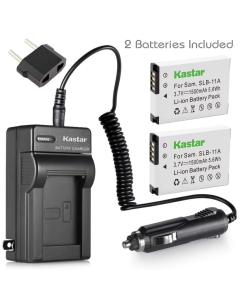 Kastar Battery (2-Pack) and Charger Kit for Samsung SLB-11A and Samsung WB600 WB650 WB700 WB1000 WB2000 CL65 CL80 EX1 HZ25W HZ30W HZ35W HZ50W ST1000 ST5000 ST5500 TL240 TL320 TL350 TL500 Cameras