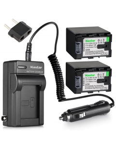 Kastar BN-VG138 Battery (2-Pack) and Charger Kit for JVC BN-VG138 BN-VG138U BN-VG138US, BN-VG121 BN-VG121U BN-VG121US, BN-VG114 BN-VG114U BN-VG114US, BN-VG107 BN-VG107U BN-VG107US Battery