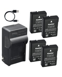 Kastar 4-Pack Battery and AC & USB-C Charger, Compatible with Nikon EN-EL14 EN-EL14a EN-EL14b, Fit Nikon D3100 D3200 D3300 D3400 D3500 D5100 D5200 D5300 D5500 D5600 Df Coolpix P7000 P7100 P7700 P7800