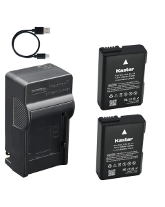 Kastar 2-Pack Battery and AC & USB-C Charger, Compatible with Nikon EN-EL14 EN-EL14a EN-EL14b, Fit Nikon D3100 D3200 D3300 D3400 D3500 D5100 D5200 D5300 D5500 D5600 Df Coolpix P7000 P7100 P7700 P7800