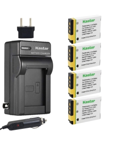 Kastar 4X Battery + Charger for Kodak KLIC-7003 K7003, GE GB-40 & Kodak EasyShare M380 M381 EasyShare M420 EasyShare V803 EasyShare V1003 EasyShare Z950, GE E1030 E1040 E1050TW E1240 E1250TW E850 H855