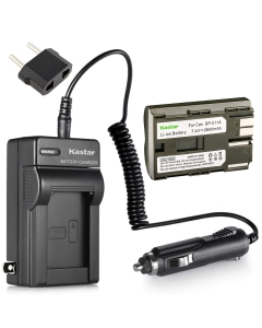 Kastar Battery and Charger with Car Adapter for Canon CG-580 BP-511 BP-512 511A and Canon FV100 FV200 FV30 FV40 FV50 FV300 FV400 FVM1 FVM10 FV2 FV10 FV20 Cameras