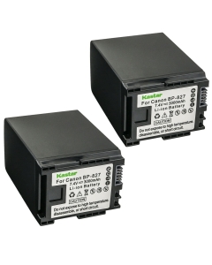 Kastar 2-Pack BP-827 Battery 7.4V 3000mAh Replacement for Canon VIXIA HF M400 HFM400, VIXIA HF M406 HFM406, VIXIA HF S10 HFS10, VIXIA HF S11 HFS11, VIXIA HF S20 HFS20, VIXIA HF S21 HFS21 Camcorder