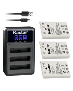 Kastar 3 Pack EN-EL5 Battery and Triple Charger Compatible with Nikon EN-EL5 ENEL5 Battery, Nikon MH-61 MH-61P Charger, Nikon Coolpix S10, Coolpix 5900 7900 P3 P4 P80 P90 P100 P500 P6000Camera