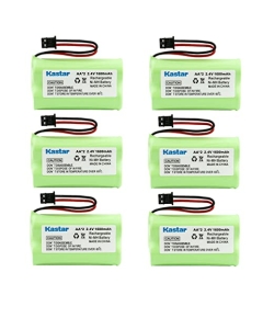 Kastar 6-Pack Battery Replacement for Lenmar CBC-206, Memorex MPH-6925, Sprint 89340, NABC 721040000, Uniden BT904 BP904 BT1007 BT1015, Panasonic HHR-P506, HHR-P506A, HHR-P506A1B, Type 17
