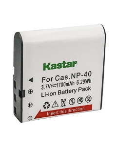 Kastar 1 Pack Replacement Casio NP-40 Battery for Casio Exilim EX-Z1050 EX-Z750, Kodak LB-060 AZ521 AZ361 AZ501 AZ522 AZ362 AZ526, HP D3500 SKL-60 V5060H V5061U and SUN06 YCO6 Full HD Portable Camera