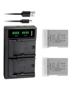 Kastar 2-Pack EN-EL14a Battery and LTD2 USB Charger Replacement for Nikon Battery Grip BG-2V 905-19050-00000-01, D5100/D5200/D5300, BG-2T 905-19034-00000-01, D5500/D5600, BG-2TIR 905-19035-00000-01