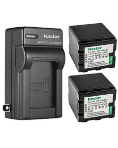 Kastar 2-Pack VW-VBN260 Battery and AC Wall Charger Replacement for Panasonic VW-VBN260, VW-VBN130, VW-VBN070 Battery, HDC-HS900K, HDC-SD800, HDC-SD800GK, HDC-SD800K, HDC-SD800P, HDC-SD900, HDC-TM900