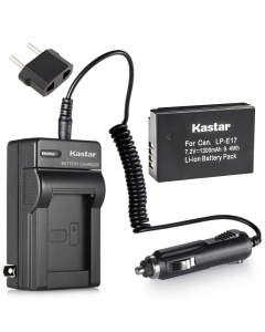Kastar Battery (1-Pack) and Charger Kit for Canon LP-E17 Battery LC-E17, LC-E17C Charger and Canon EOS M3, EOS Rebel T6i, EOS Rebel T6s, EOS 750D, EOS 760D, EOS 8000D, Kiss X8i Cameras