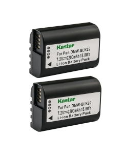 Kastar 2-Pack Battery Replacement for Panasonic DMW-BLK22 DMWBLK22 Lithium-Ion Battery, Panasonic DMW-BTC15 DMWBTC15 Battery Charger, Panasonic Lumix DC-S5 DCS5 DC-S5KK Mirrorless Digital Camera