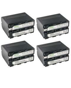 Kastar 4-Pack NP-F970 Battery 7.4V 8700mAh Replacement for Son HVR-AU1 HXR-MC1500 HXR-MC2000 HXR-MC2500 HXR-NX100 HXR-NX3 HXR-NX5 HXR-NX5R Camera, Blackmagic Design Pocket Cinema Camera 6K Pro
