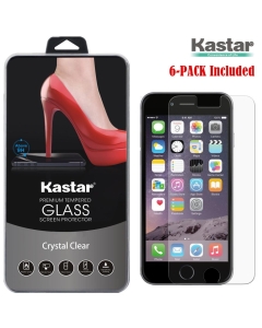 Kastar iPhone 6 Screen Protector (6-PACK), Premium Tempered Crystal Clear Glass Screen Protector for Apple iPhone 6 iPhone 6S 4.7" AT&T, T-Mobile, Sprint, Verizon Smartphone