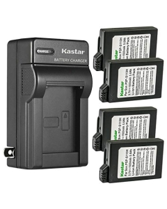 Kastar 4-Pack PSP110 Battery and AC Wall Charger Replacement for Sony PSP-110 Battery, Sony Video Game PSP Playstation PSP-1010, PSP Fat, PSP-1000, PSP-1000G1, PSP-1000G1W, PSP-1000K, PSP-1000KCW