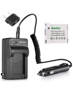 Kastar NB-11L Battery 1X and Charger for Canon PowerShot A2300 A2400 A2500 A2600 A3400 A3500 A4000 is ELPH 110 115 HS 30 HS 35 HS 140 HS 50 HS 320 HS 340 HS IXUS 132 140 145 150 155 265 HS SX400 is