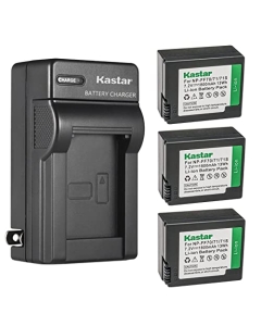 Kastar 3-Pack NP-FF70 Battery and AC Wall Charger Replacement for Sony DCR-PC108E, DCR-PC109, DCR-PC109E, DCR-PC350, DCR-PC350E, DCR-IP1, DCR-IP1E, DCR-IP1K, DCR-IP200K, DCR-IP210, DCR-IP210E Camera