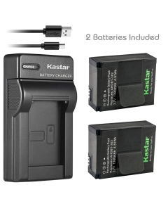 Kastar Battery (X2) & Slim USB Charger for GoPro AHDBT-201, AHDBT-301, AHDBT-302, Gopro3 and GoPro Hero3+, Hero3, HD Motorsports Hero, Surf Hero, Hero Naked, Hero 960, Hero HD 1080p