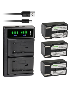 Kastar 3-Pack SB-LSM160 Battery and LTD2 USB Charger Replacement for Samsung SC-D365, SC-D366, SC-D371, SC-D372, SC-D375, SC-D453, SC-D455, SC-D457, SC-D557, SC-D653, SC-D655, SC-D953, SC-D955