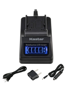 Kastar LCD Quick Charger with Car Adapter USB Output Compatible with Nikon EN-EL15 EN-EL15a Nikon MH-25, Nikon 1 V1 D500 D600 D610 D750 D800 D800E D810 D810A D850 D7000 D7100 D7200 D7500 Z6 Z7 Z7Q3