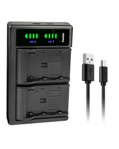 Kastar LTD2 USB Battery Charger Replacement for Riegl FG21-P Riegl FG21P, Phase One P65 Plus P65+, Phase One XF 70301