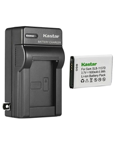 Kastar 1-Pack 1137D Battery and AC Wall Charger Replacement for Samsung SLB-1137DBattery, Samsung i80, i85, i100, NV11, NV24HD, NV30, NV40, NV100HD, NV103, NV106 HD, Digimax L74 Wide, TL34HD Cameras
