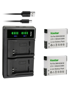 Kastar 2-Pack Battery and LTD2 USB Charger Replacement for Panasonic DMW-BCM13, DMW-BCM13E, DMW-BCM13PP Battery, VSK0800, VSK0801 Charger, Panasonic Lumix DMC-ZS40K DMC-ZS40S, Lumix DMC-ZS45 DMC-ZS45K