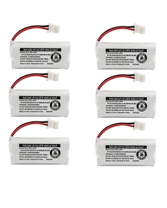 Kastar 6-Pack Battery Replacement for AT&T EL51250 EL52100 EL5220 EL52200 EL52210 EL52251 EL52250 EL52300 EL52303 EL52350 EL52400 EL52450 EL52500 EL52510 TL30100 TL32100 TL32200 TL32300