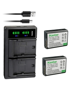 Kastar 2-Pack Battery and LTD2 USB Charger Replacement for Canon LP-E10 LPE10 Battery, Canon LC-E10 LC-E10N Charger, Canon EOS Kiss X50, EOS Kiss X70, EOS Kiss X80, EOS Kiss X90 DSLR Cameras