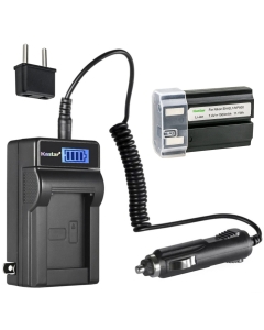 Kastar 1-Pack EN-EL1 Battery and LCD AC Charger Compatible with Nikon Cooipix 4300, Coolpix 4500, Coolpix 4800, Coolpix 5000, Cooipix 5400, Coolpix 5700, Cooipix 8700, Coolpix 775