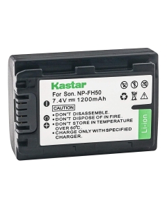 Kastar High Capacity Replacement Camcorder Lithium-Ion Battery for Sony DCR-DVD650 Camcorder and Sony NP-FH30 NP-FH50 NP-FH70 NP-FH100 Batteries