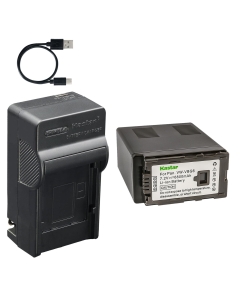 Kastar 1-Pack Battery and AC & USB-C Charger, Compatible with Panasonic VW-VBG6 CGA-E625, for AG-AC130 AC160 AF100 HMC150 HMC70 HMC80 HMR10 Camcorders