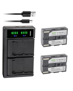Kastar 2-Pack SB-L110 Battery and LTD2 USB Charger Replacement for Samsung VP-D87 VP-D87i, VP-D903, VP-D93, VP-D97, VP-D99 VP-D99i, SC-D130, SC-D180, SC-D530, SC-D55, SC-D590 SC-D590 (T), SC-D60