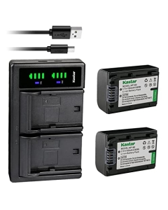 Kastar 2-Pack NP-180 Battery and LTD2 USB Charger Compatible with Minolta MN2K50NV - 2.7K Quad HD, MN4K25NV - 4K Ultra HD, MN4K20NV - 4K Ultra HD, MN2K10NV - 2.7K Quad HD IR Night Vision Camcorder