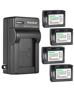Kastar 4-Pack Battery and AC Wall Charger Replacement for Samsung IA-BP105R, IA-BP210R, AD43-00201A Battery, Samsung HMX-F90WN, HMX-F90WN/XAA, HMX-F900, HMX-F900BP, HMX-F900SP, HMX-F900BN, HMX-F900SN