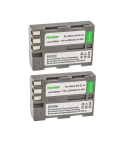 Kastar Battery (2-Pack) for Nik EN-EL3e, EN-EL3a, EN-EL3, MH-18, MH-18a Work with Nik D50, D70, D70s, D80, D90, D100, D200, D300, D300S, D700 Cameras and MB-D10, MB-D80 Grips