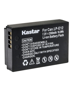 Kastar 1-Pack LP-E12 Battery 7.2V 2300mAh Replacement for ikan Live Air E12 Replacement Battery, PD Movie