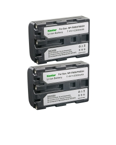 Kastar 2-Pack NP-FM50 / NP-FM55H Battery 7.4V 2300mAh Replacement for Sony DCR-TRV116, DCR-TRV140, DCR-TRV145, DCR-TRV147, DCR-TRV230, DCR-TRV239, DCR-TRV240, DCR-TRV245, DCR-TRV250, DCR-TRV255 Camera