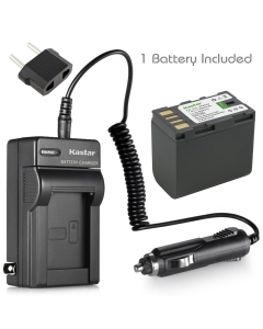Kastar Battery (1-Pack) and Charger for JVC BN-VF823, BN-VF823U and GZ-MG135 GZ-MG148 GZ-MG150 GZ-MG155 GZ-MG157 GZ-MG175 GZ-MG177 GZ-MG230 GZ-MG255 GZ-MG275 GZ-MG330 GZ-MG335 GZ-MG340 GZ-MG360