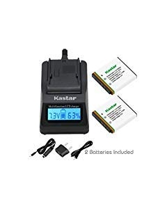 Kastar Ultra Fast Charger(3X faster) Kit and Battery (2-Pack) for Kodak KLIC-7001 and Kodak EasyShare M320, M340, M341, M753 Zoom, M763, M853 Zoom, M863, M893 IS, M1063, M1073 IS, V550, V570, V610, V705, V750 Cameras [Over 3x faster than a normal charger 