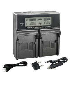 Kastar AC LCD Dual Fast Charger Compatible with Fujifilm NP-W235 NPW235 Battery, BC-W235 BCW235 Charger, Fujifilm X-T4 XT4 Camera, Fujifilm GFX 100S GFX100S Medium Format Mirrorless Camera