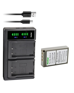 Kastar 1x BLS-5 PS-BLS5 BLS-50 Battery and LTD2 USB Charger Replacement for Olympus E-400, E-410, E-420, E-450, E-600, E-620, E-P1, E-P2, E-P3, E-PL1, E-PL1s, E-PL2, E-PL3, E-PL5, E-PL6, E-PL7, E-PL8