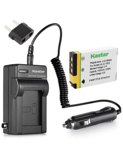 Kastar 1X Battery + Charger for Kodak KLIC-7003 K7003, GE GB-40 & Kodak EasyShare M380 M381 EasyShare M420 EasyShare V803 EasyShare V1003 EasyShare Z950, GE E1030 E1040 E1050TW E1240 E1250TW E850 H855