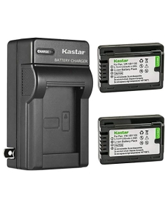 Kastar 2-Pack Battery and AC Wall Charger Replacement for Panasonic VW-VBY100 Battery, Panasonic HC-V110 HC-V110G HC-V110GK HC-V110K HC-V110P HC-V110P-K, HC-V130 HC-V130K, HC-V201 HC-V201K Cameras